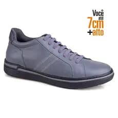 Sapatênis Rafarillo Nivus Alth 91051 Tênis casual aumenta altura +7cm couro legitimo