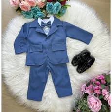 Conjunto Miss Cherry Social Terno - Blaizer Azul