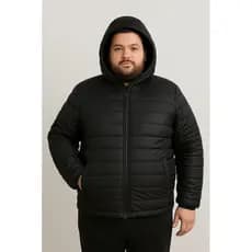 Jaqueta Masculina Plus Size Puffer Blusa Impermeável Casaco