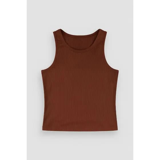 Regata Feminina Básica Cropped confortável Plus size