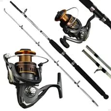 Kit De Pesca 11 Kg Vara Fibra Vidro Maciça 1,65m + Molinete 3000 Alumínio