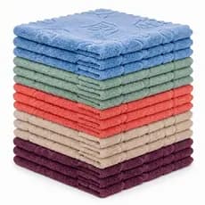 Kit 30 Panos de Limpeza Microfibra Uso Geral 30x30cm Multiuso Grosso Absorvente de Água