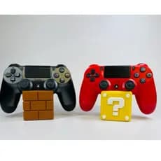 Suporte para Controle Gamer Minecraft ou Mario | Porta Controle Decorativo PS4 PS5 Xbox