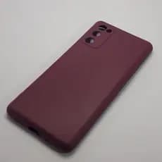 Capa capinha case em Silicone Aveludada para S20 FE Fechada Sem Logo.