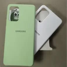 Capa capinha case em Silicone Aveludada para A72 Parte inferior Aberta.