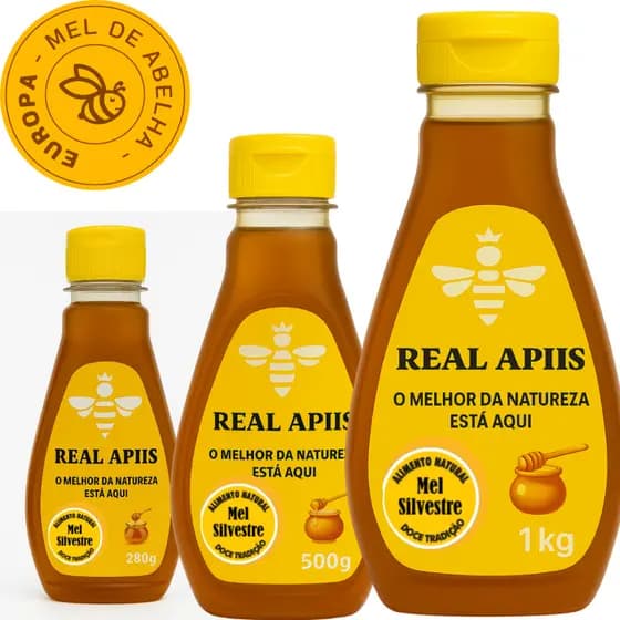Mel Orgânico 100% Puro Sem Conservantes E Natural Gorumet 280g 500g 1kg Abelhas Europa