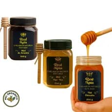Mel 500g Puro e Natural – Organico Sem Conservantes e Sem Glúten Produto Artesanal Sem Misturas Qualidade Garantida