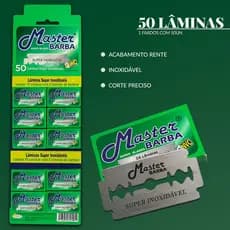 Lâmina Master Barba Superbarba Cartela Com 50 Laminas