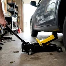 Macaco Hidráulico Jacaré 2T Profissional Levanta Carro Baixo Portátil Oficina Elevação Troca Pneu