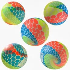 Kit Bolas infantil Bola de vinil Bola de leite Bola de Praia Colorida (3)