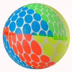 Bola Vinil Dente de Leite Leve Macia Super Colorida Bolinha para Criança Campo ou Bola de praia