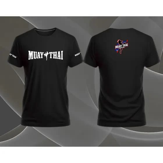 Camiseta De Muay Thai Boxe Thailandes Jiu Jitsu Algodão Mma Kickboxing Academia Competição