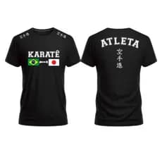 Camiseta de Karate Maculina Treino Academia Atleta 100% Algodão Carate Brasil Japão Artes Marciais UFC MMA