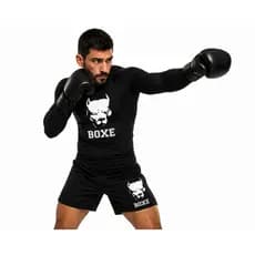 Camisa de Boxe Compressão Rashguard Treino Academia Jiu Jitsu Muay Thai Kickboxing