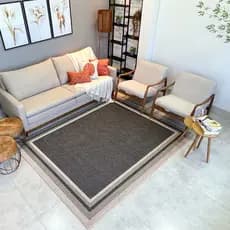 Tapete Exclusivo Eco Moldura 300x400m Recepção Hall Sala Antimofo Moldura Sisal Grande Novo