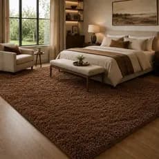 Tapete Decorativo Grande 3,00x2,00 Peludo Sala de Estar Macio Confortável Luxo