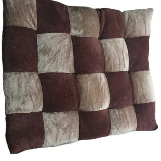 Almofada Pet quadriculada Cães e Gatos  Conforto de cama 50x60