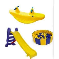 Combo Playground Infantil com Escorregador Médio, Jacaré Recreativo e Piscina Redonda – Não Acompanha Bolinhas