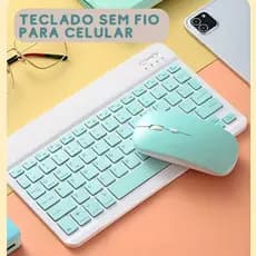 KIT Teclado + Mouse Via Bluetooth - Compatível Com Smartphones/Notebook/Tablet LEICO SHOP