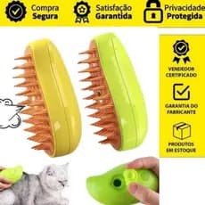 KIT 2 Escovas A Vapor 3 Em 1 Para Cães E Gatos Estimação Remoção De Pêlos LEICO SHOP