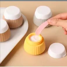 4 Pçs Porta Creme de Silicone Portátil 40ml para Viagem
