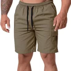 Short Cargo Brim Masculino Confortável Do P ao GG Resistente