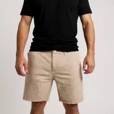 Bermuda Masculina Linda Leve de linho com Bolso Fashion Moderna Macia Confortável Promoção