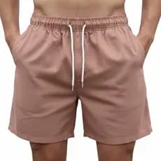 Bermuda Masculina Leve Linho 100% Algodão Para Praia Versátil Confortável Com Cordão Para Ajuste