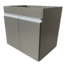 Gabinete Armário de Banheiro 60x45x45 Cm Com Puxadores em Alumínio 100% Mdf