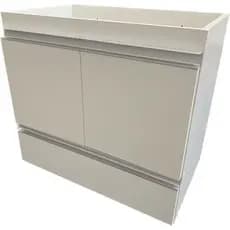 Gabinete Armário Banheiro com Gaveta em MDF Puxador em Alumínio 60x55x40 Cm