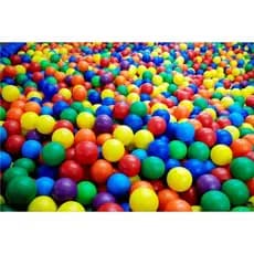 Conjunto com 25 Bolinhas de Plástico Coloridas para Piscina Infantil.