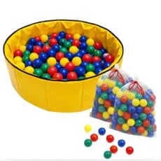 Piscina Redonda Infantil com Bolinhas para Diversão + 100 Bolinhas