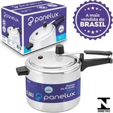 Panela de Pressão Panelux 4,5 Litros Alumínio Polido Original Com Válvula Segurança Promoção