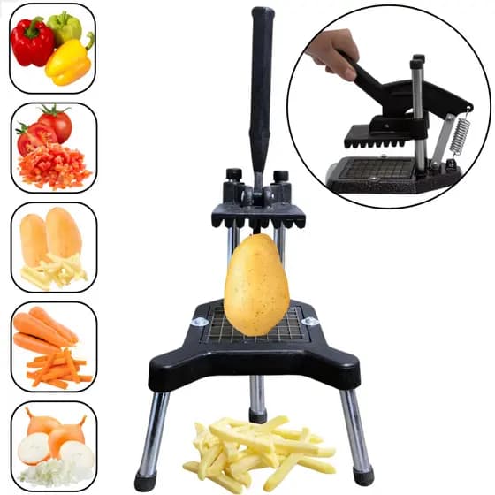 Cortador de Batatas Profissional – Batata Palito – Máquina de Cortar Legumes Rápida