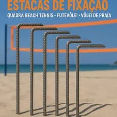 Ferrinho Estaca de Fixação para Fitas de Demarcação | Beach Tennis, Futevôlei, Areia ou Gramado