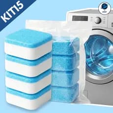 Kit 15 Pastilhas Limpa Máquina de Lavar Roupa Tira Limo e Odores
