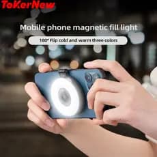Mini Magnetic Selfie Ring Light Smartphone Magnetic Fill Light Lamp Pocket Selfie Light for Smartphone ToKerNew