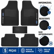 Tapete Automotivo Ford Carro borracha 5 Peças