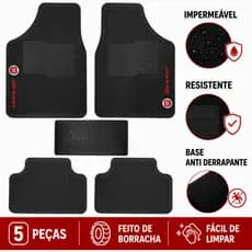 Tapete Automotivo Fiat Carro borracha 5 Peças