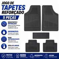 Tapete Automotivo de Borracha Reforçado Borda Alta