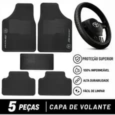 Kit Tapete Toyota + Capa Volante Corolla Hilux SW4 Corolla Cross Yaris Etios