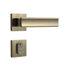 Fechadura Papaiz para Porta de Entrada Oxidada 40mm com Roseta MZ640 Design Papaiz