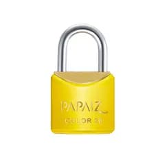 Cadeado com Chave 20mm Latão Amarelo Colorido Papaiz