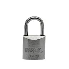 Cadeado com Chave 20mm Latão Maciço Cromado Acetinado Papaiz