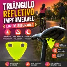 Adesivo Refletivo para Bike/Luz de Segurança Refletiva/Placa Triangular Impermeável (ADV-01)