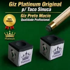 Giz Preto Original Platinum/ Giz para Taco Sinuca/Giz Bilhar (GTP-01)