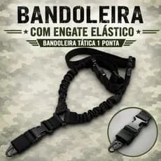 Bandoleira 1 Ponta/Bandoleira Tática Militar/Bandoleira/Sling Tático/Engate Rápido (BND-01)