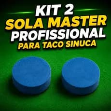 2 Solas Master Macía para Taco Sinuca/Ponteira de Couro p/ Sinuca/Sola Média Macía (SLM-00)