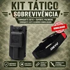 Torniquete Tático + Suporte IWB Polímero/Torniquete DEYU BISON/Aph Tatico (TNQ-02)