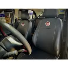 Capas Para Banco Carro em Couro Sintético Impermeável Palio Uno Siena Punto Strada